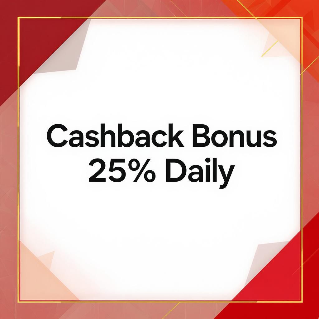 Cashback Bonus 25% Daily